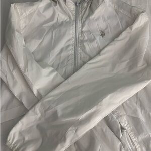 U.S. Polo Assn. White Mesh-Lined Jacket